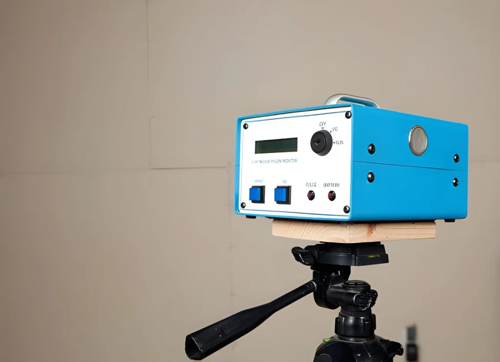 Professional radon testing device used for accurate radon testing in Idaho Falls homes